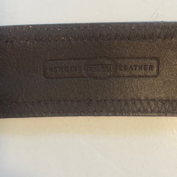 Brown Genuine Suede Leather Belt with Multcolor Trim Womens Small Wide Boho - Picture 5 of 9